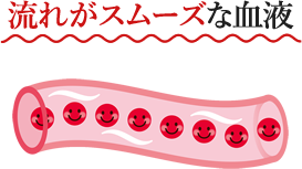 流れがスムーズな血液